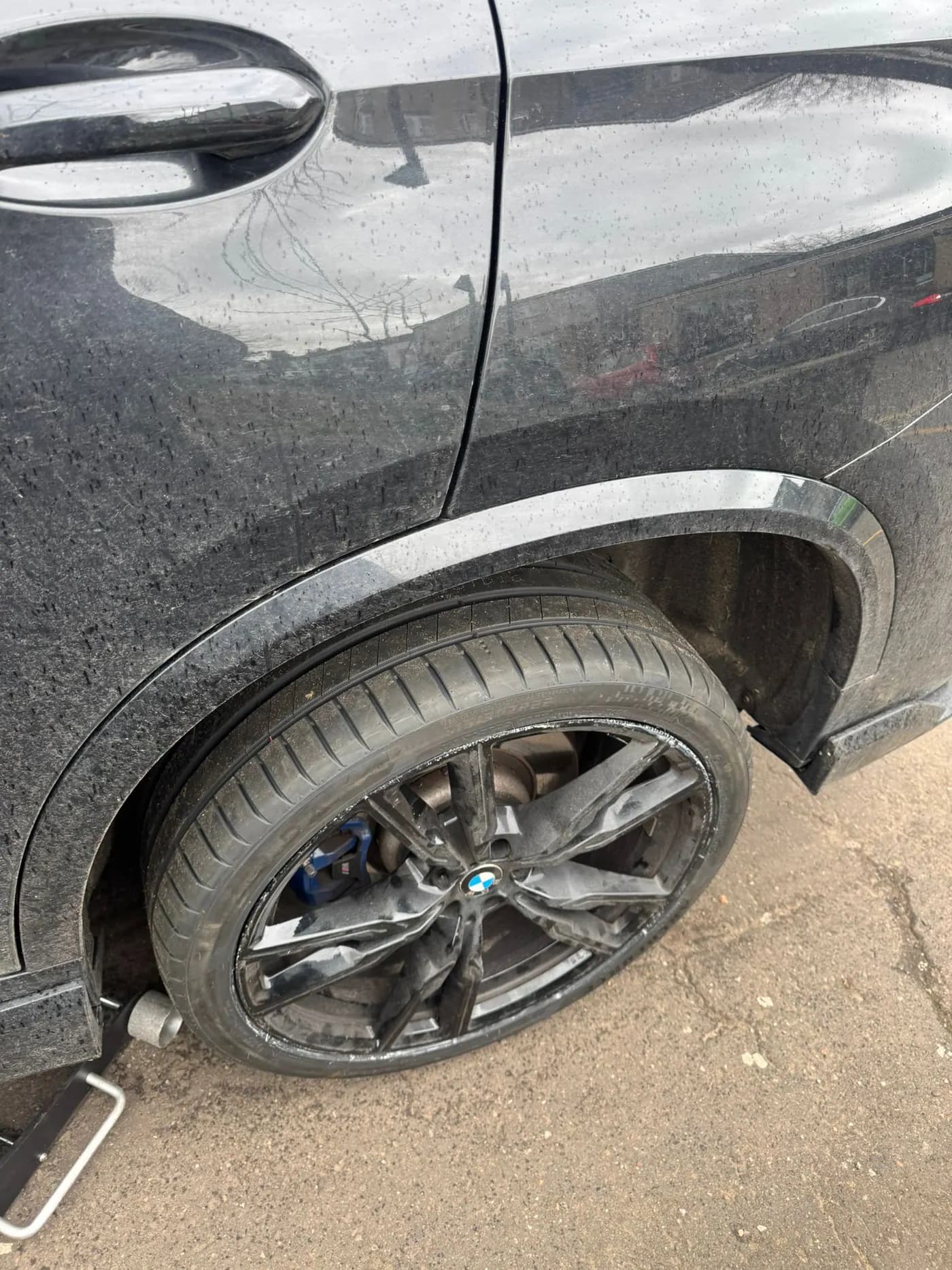Premium alloy wheel after mobile tyre fitting in Dundee